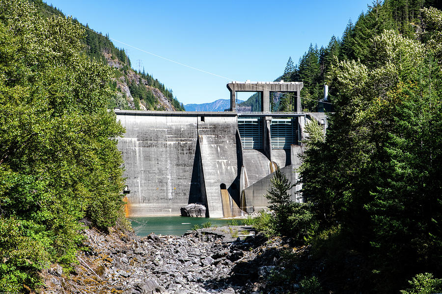Gorge Dam and Gravel River Bed Photograph by Tom Cochran