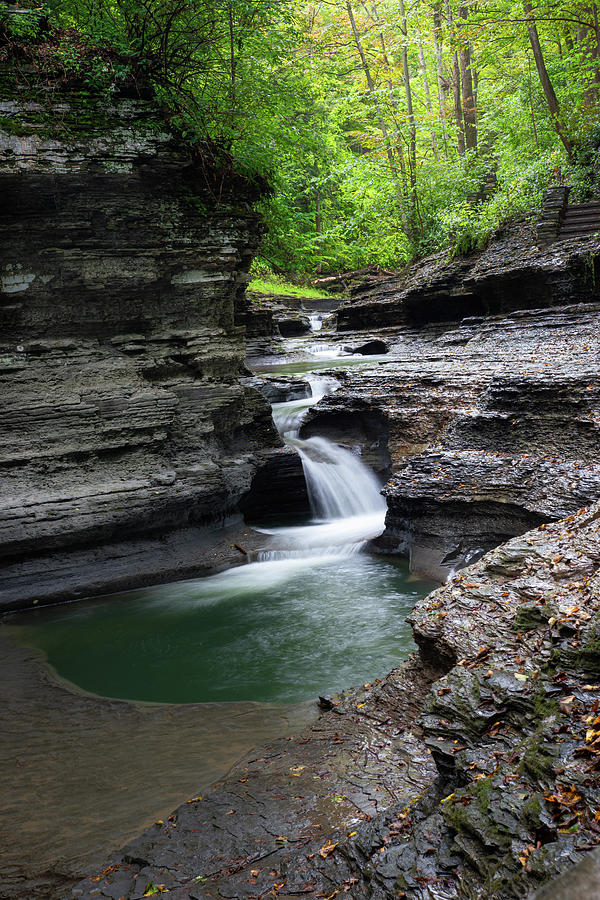 Gorge Trail at the Buttermilk Falls State Park 2 Photograph by Dimitry Papkov