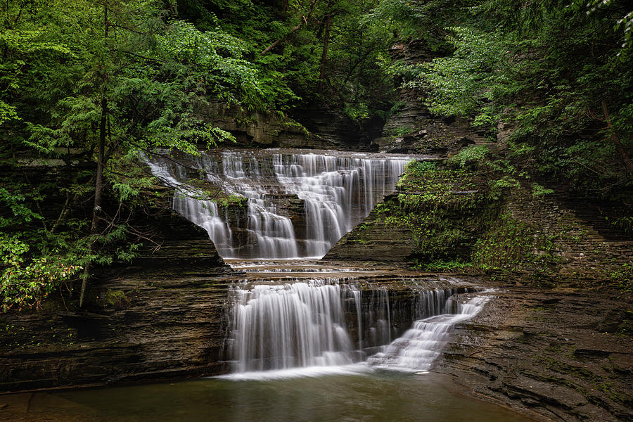 Gorge Trail at the Buttermilk Falls State Park 5 Photograph by Dimitry Papkov
