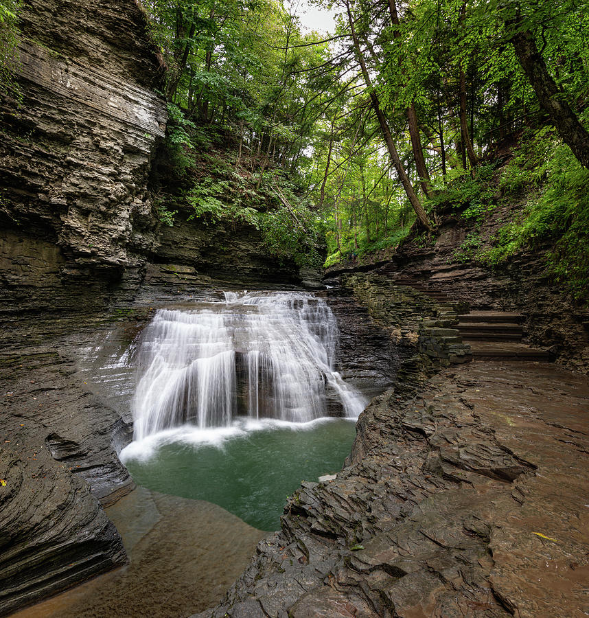 Gorge Trail at the Buttermilk Falls State Park 6 Photograph by Dimitry Papkov