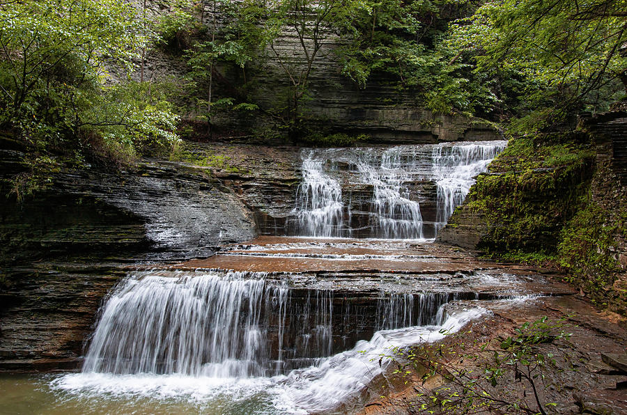 Gorge Trail at the Buttermilk Falls State Park 8 Photograph by Dimitry Papkov