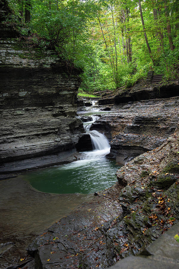 Gorge Trail At The Buttermilk Falls State Park Photograph By Dimitry ...