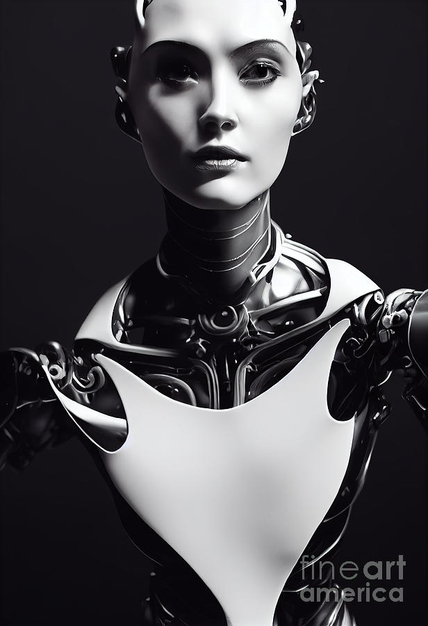 Gorgeous Android Robot Woman Digital Art by Franklyn Gregory - Fine Art ...