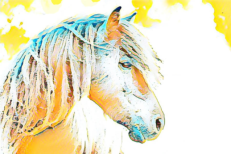 Gorgeous Horse Digital Art by La Moon Art