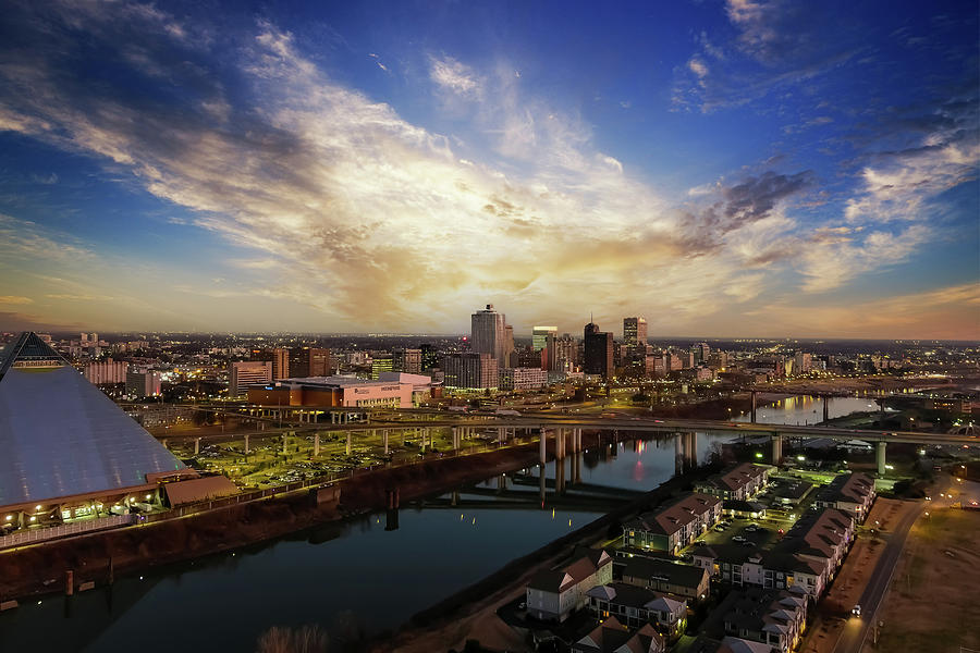Gorgeous Skies over Memphis Photograph by Marcus Jones