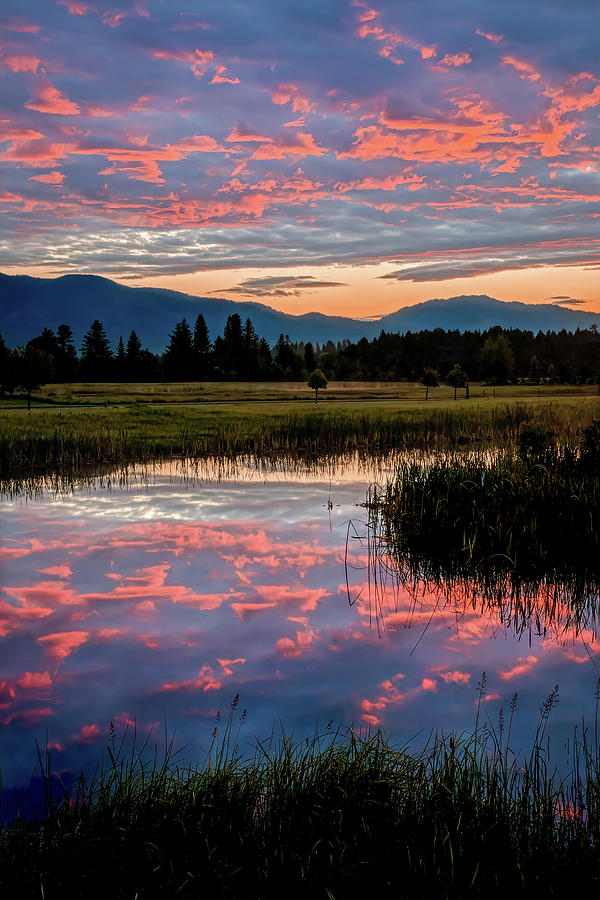 Gorgeous Sunrise at Whitefish Montana Photograph by Jack Bell
