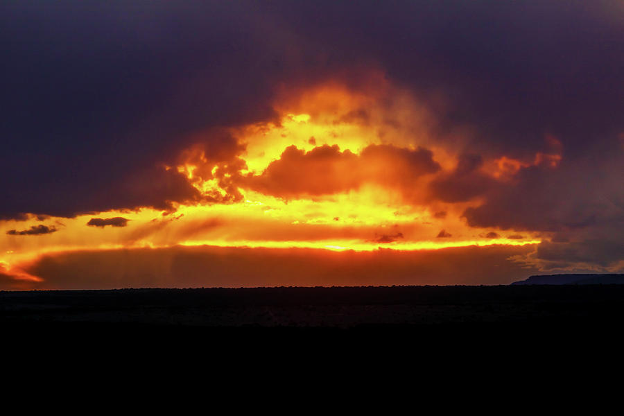 Gorgeous Sunset near Taos NM Photograph by Elijah Rael