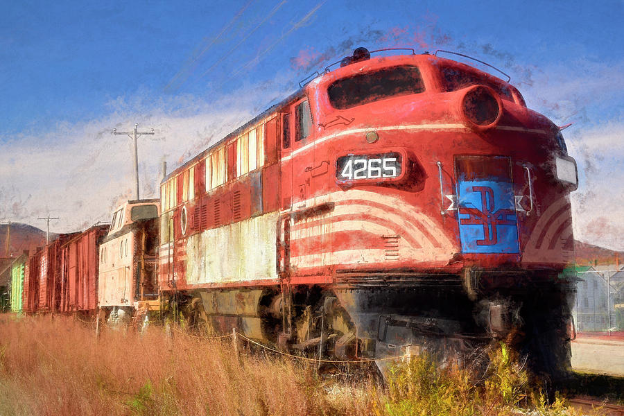 Train Photograph - Gorham Locomotive Closeup by Nancy De Flon