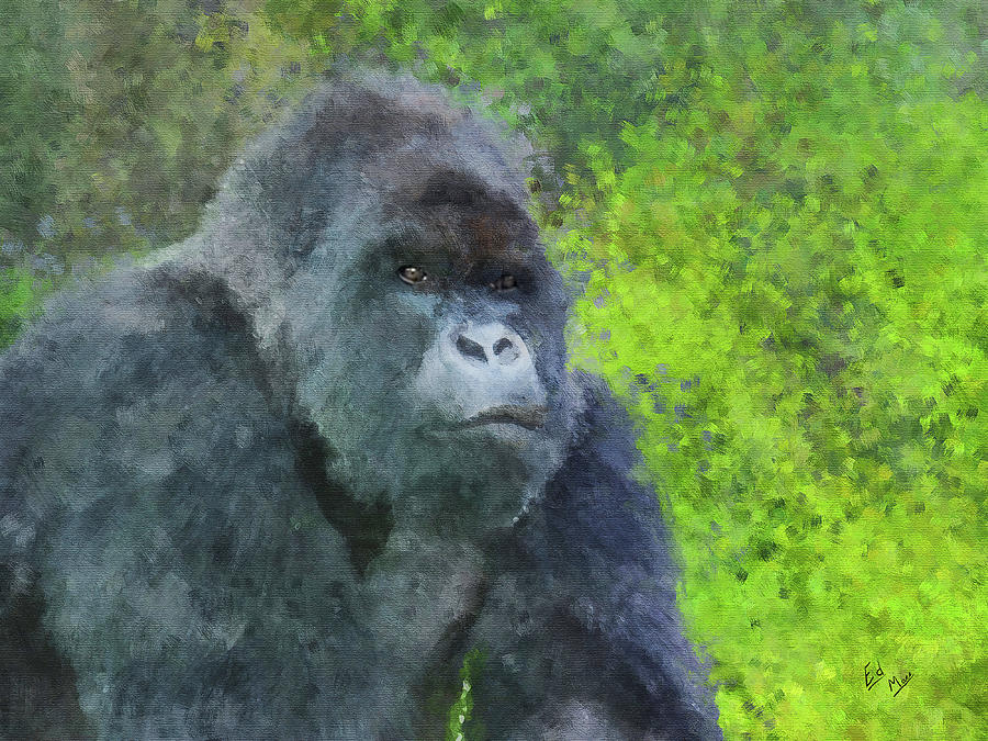 Gorilla Painting by William Mace