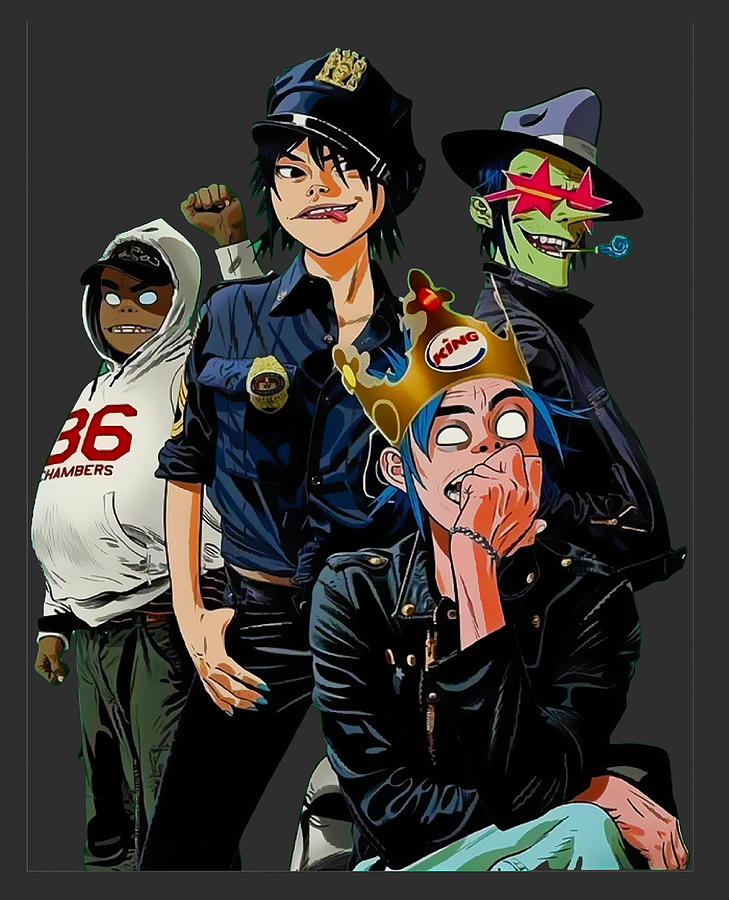 Gorillaz Band Digital Art by Jordy Walls - Fine Art America