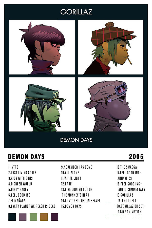 Gorillaz Demon Days Digital Art By Pdartace Fine Art America 6701