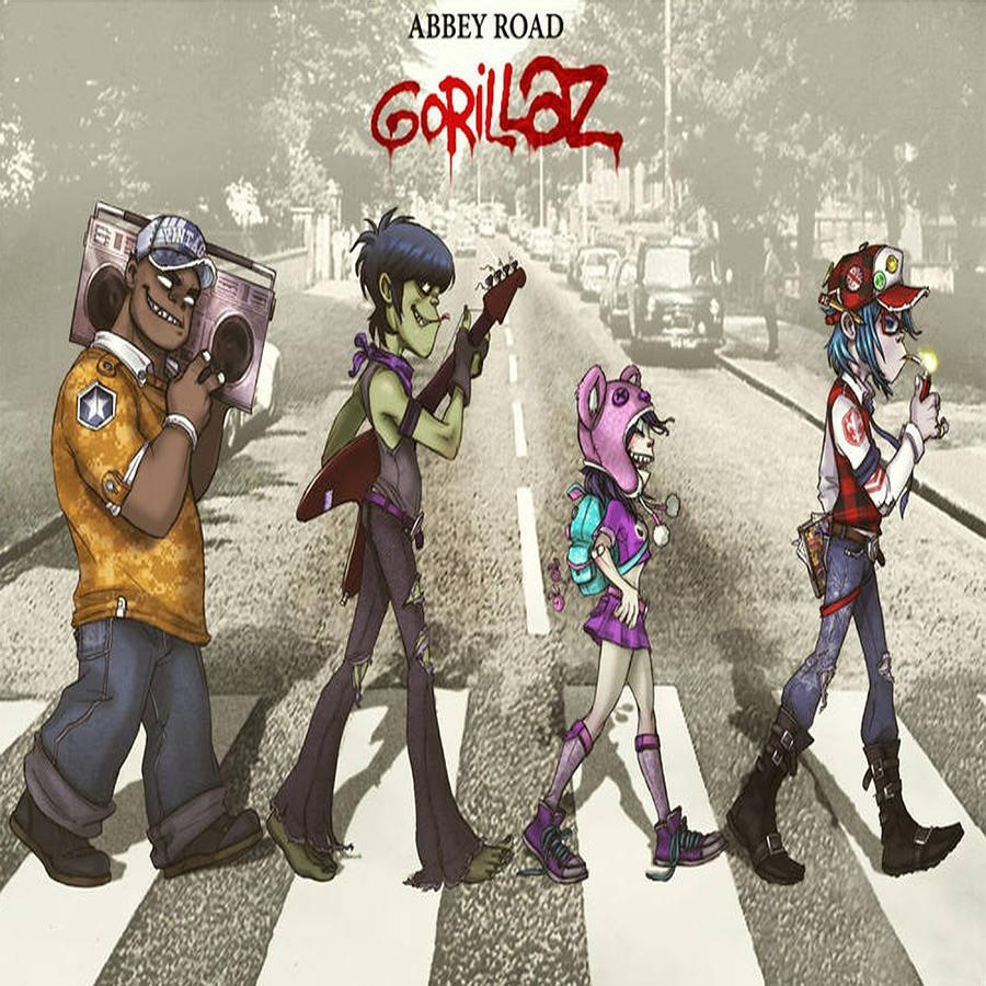 Gorillaz On Abbey Road Digital Art by Shane Morris - Fine Art America