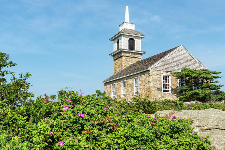 Gosport Village Church on Star Island in the Isles of Shoals, New Hampshire Photograph by Dawna Moore Photography