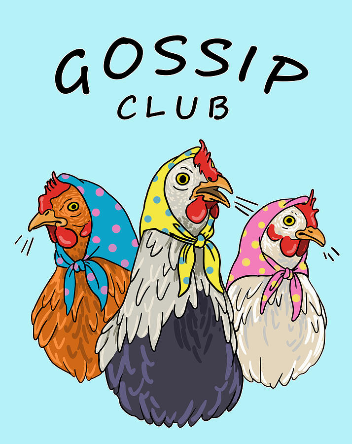 Gossip Club Digital Art by Jindra Noewi