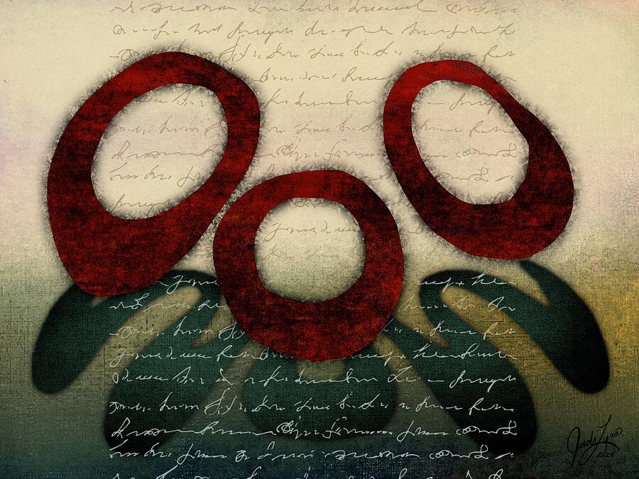 Gossip Mixed Media by Judi Lynn Gossip Mixed Media by Judi Lynn