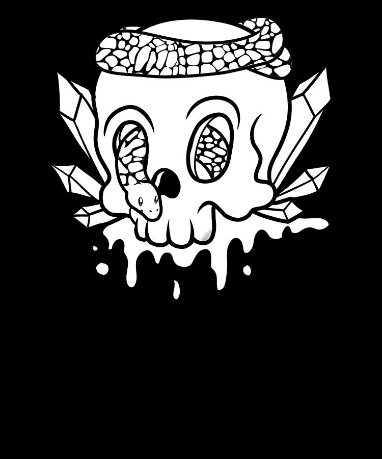 Goth Skull - Subculture Gothic Digital Art by Crazy Squirrel - Pixels