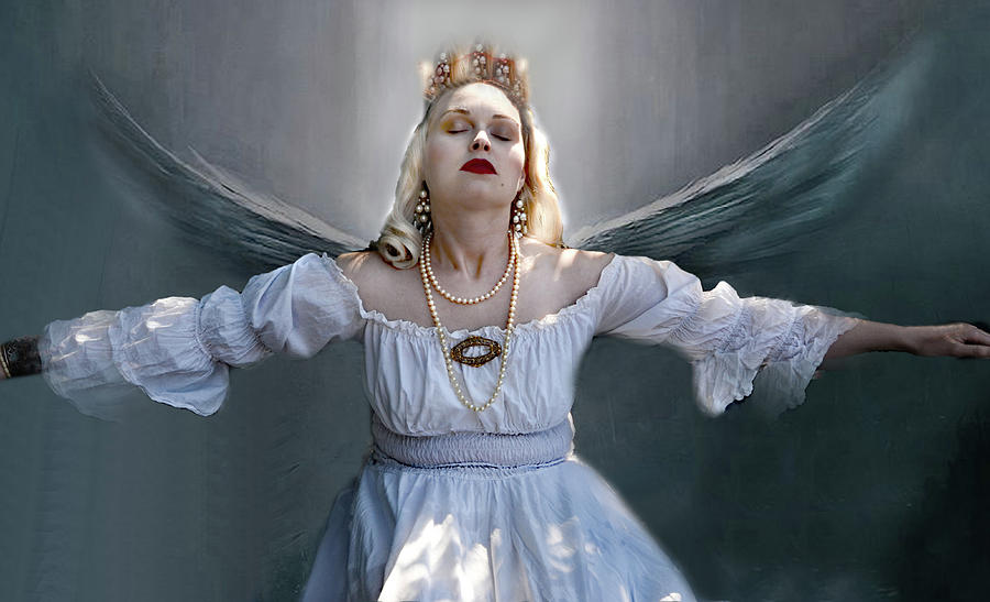 Gothic Angel  Photograph by Marilyn MacCrakin