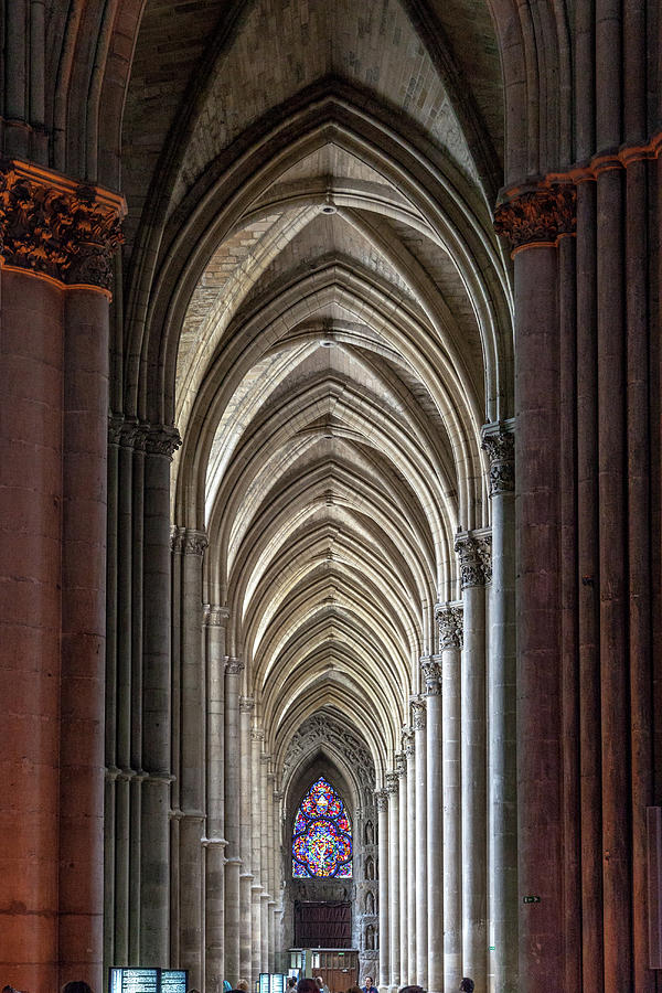 Gothic Arches of the Reims Cathedral Photograph by W Chris Fooshee