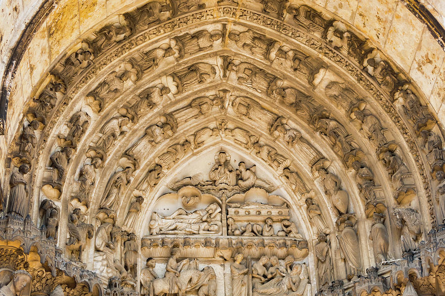 Gothic Archivolt at Chartres Photograph by Jurgen Lorenzen