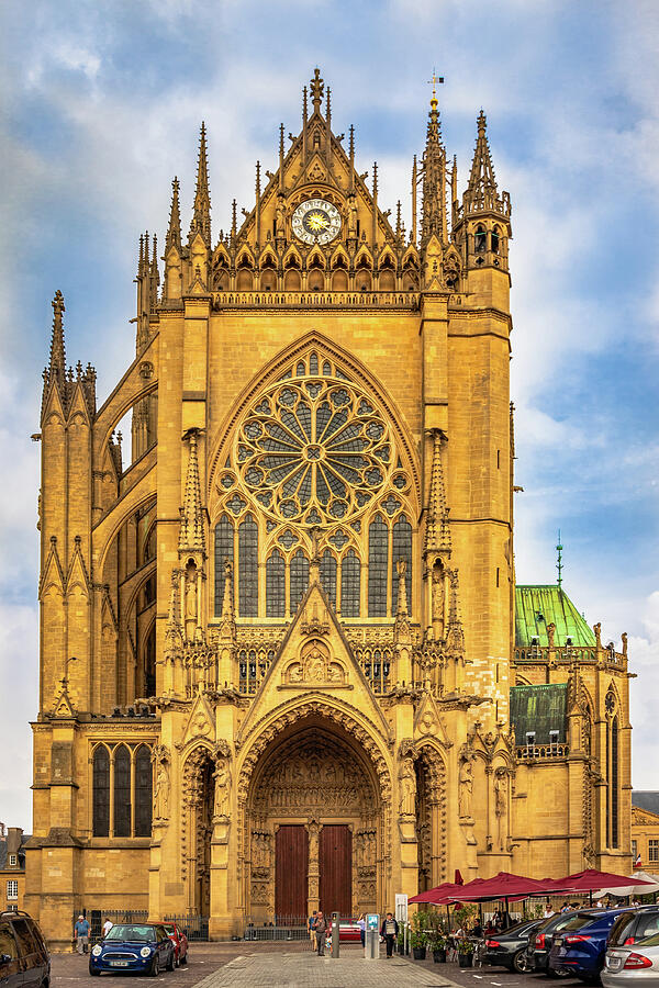 Gothic Cathedral In Metz, France Photograph