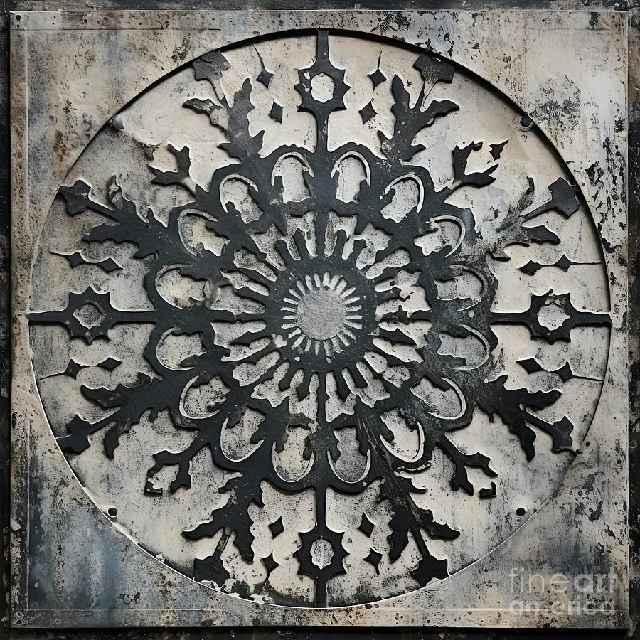 Gothic Geometry II Mixed Media by Mindy Sommers