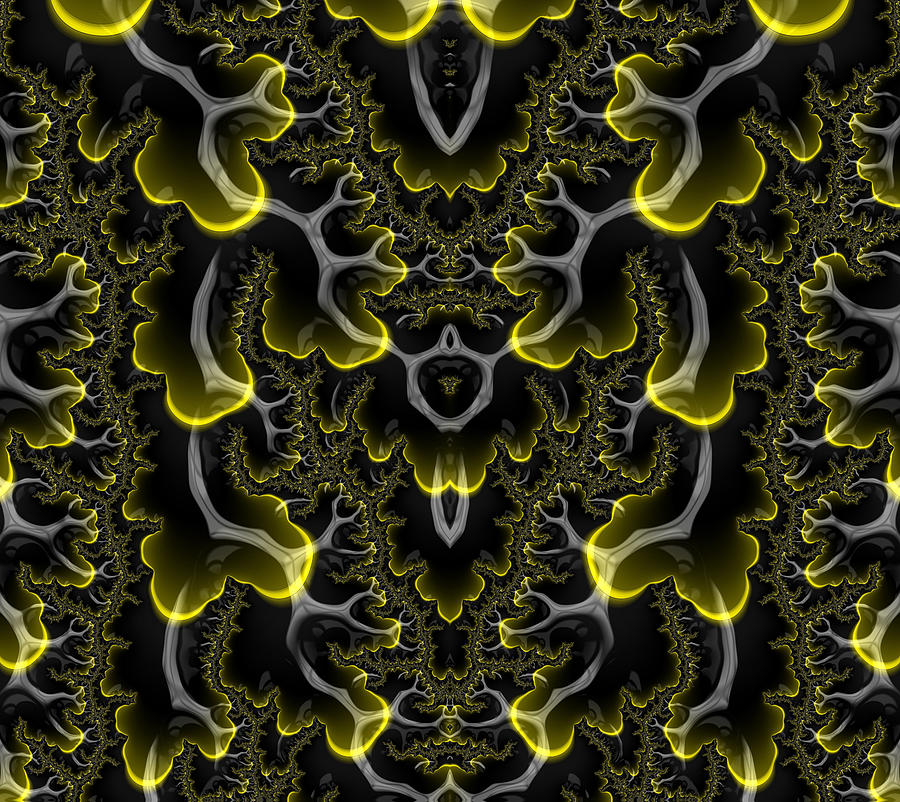 Gothic Slugs Fractal Abstract Digital Art by Shelli Fitzpatrick