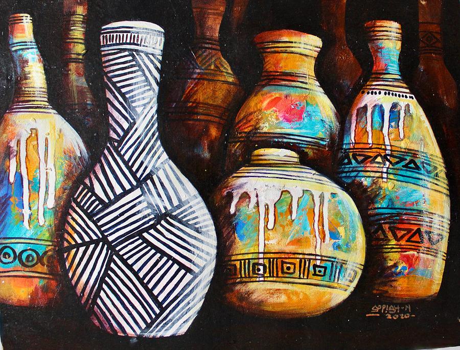Gourds 1 Painting by Appiah Ntaiw