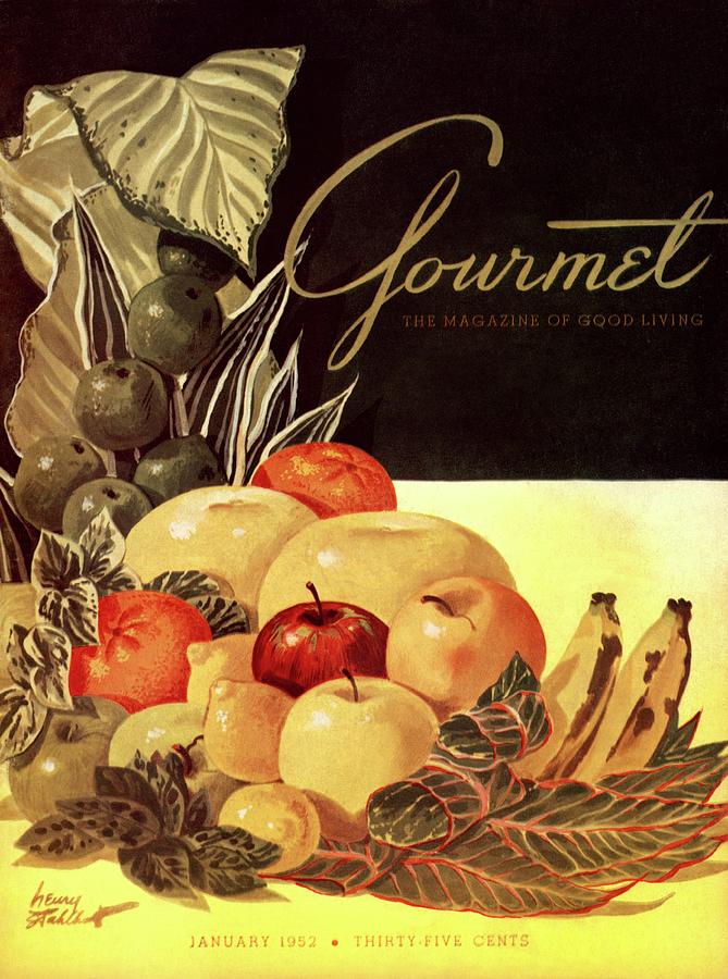 Gourmet January 1952 Cover Painting by Henry Stahlhut