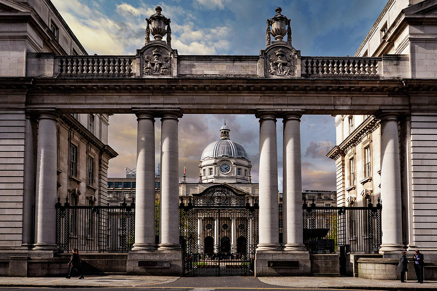 Architecture Photograph - Government Buildings - Dublin by Barry O Carroll
