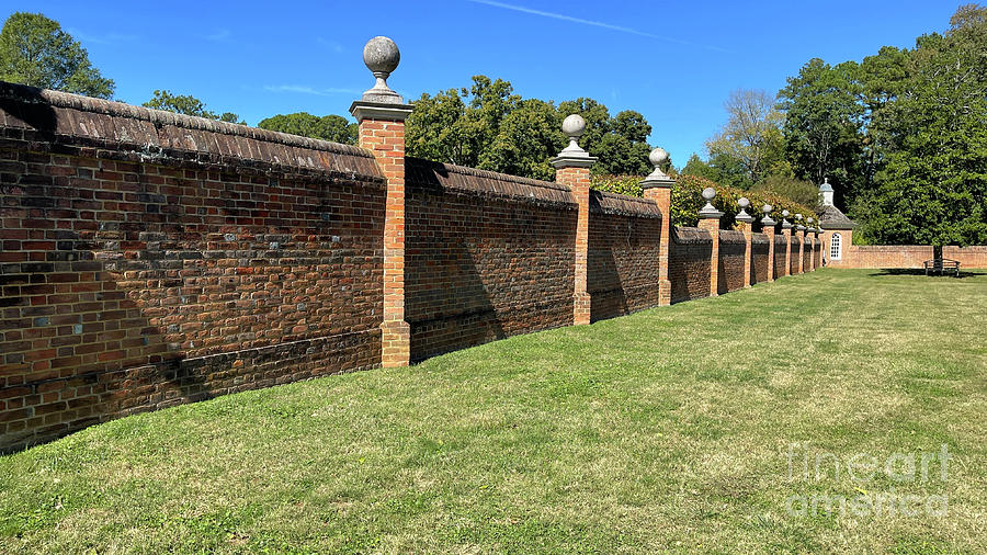 Governors Palace Brick Wall 3215 Photograph by Jack Schultz