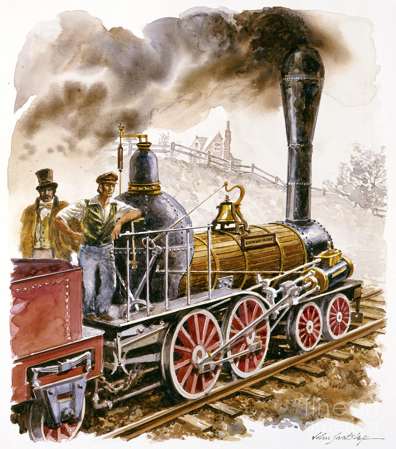 Gowan and Marx Locomotive Painting by John Swatsley