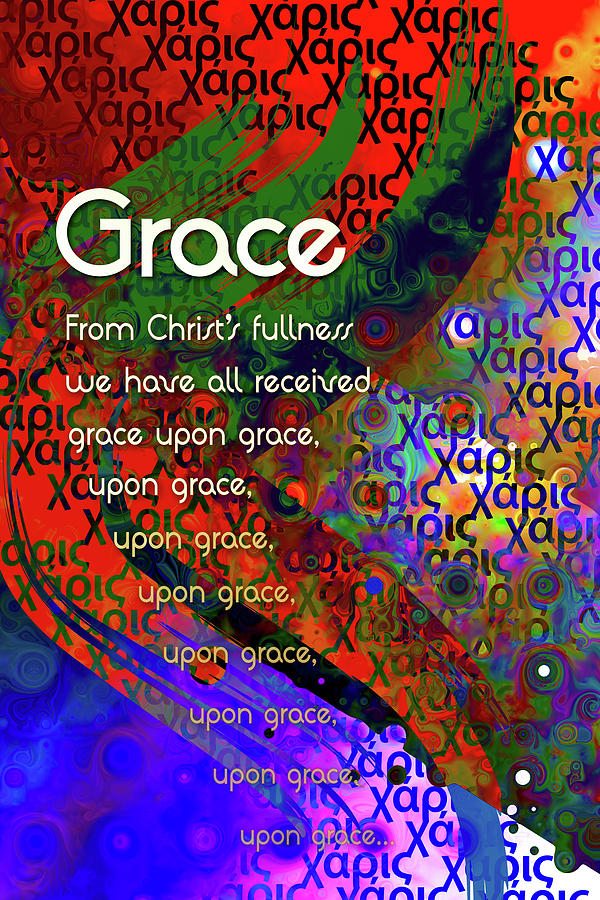 Grace Digital Art by Chuck Mountain
