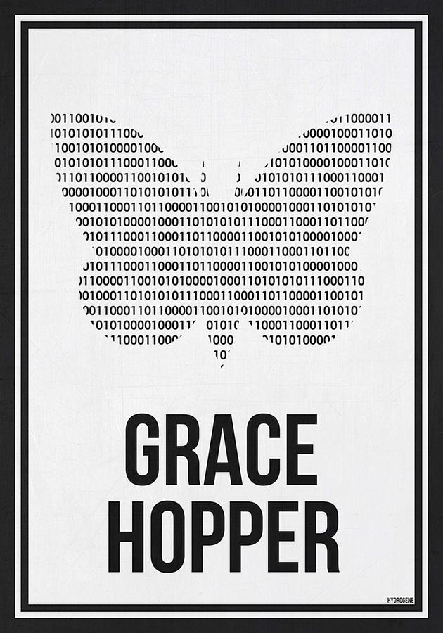 GRACE HOPPER Women In Science Poster Digital Art By Kailani Smith | Pixels