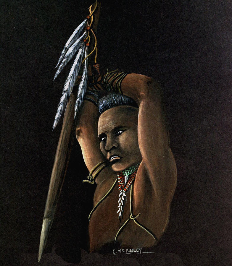 Native American Painting - Grace Jones by Carl McKinley