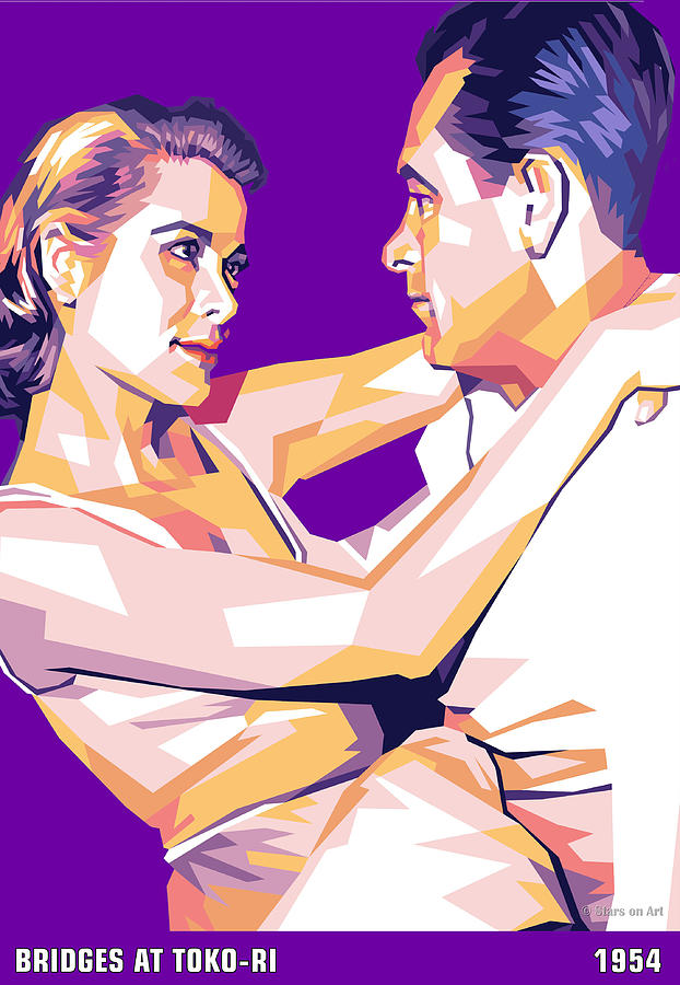 Grace Kelly and William Holden Digital Art by Movie World Posters
