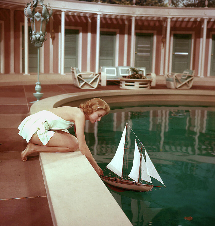 Grace Kelly barefoot in white swimsuit High Society Photograph by Silver Screen Grace Kelly barefoot in white swimsuit High Society Photograph by Silver Screen