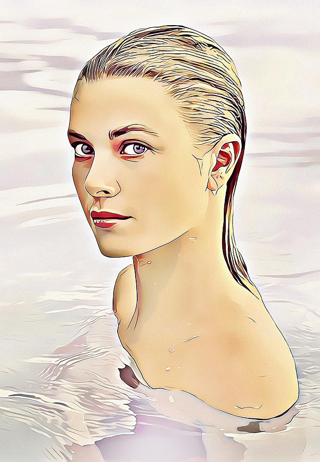 Grace Kelly Digital Art by Photo Mosaics - Fine Art America