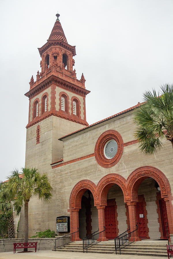 Grace United Methodist Church in St. Augustine, FL Photograph by Cindy Robinson