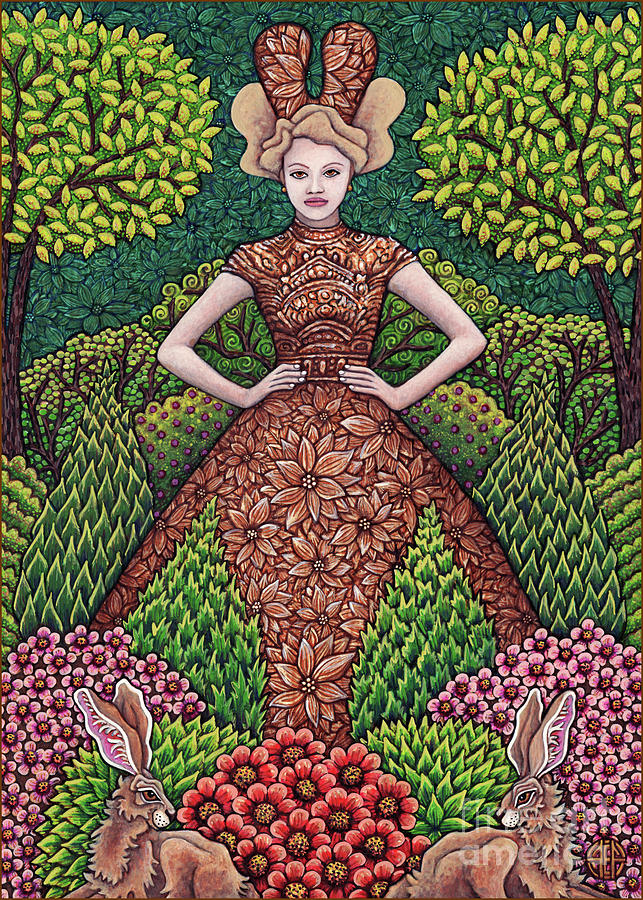 Gracious Garden Queen Painting by Amy E Fraser