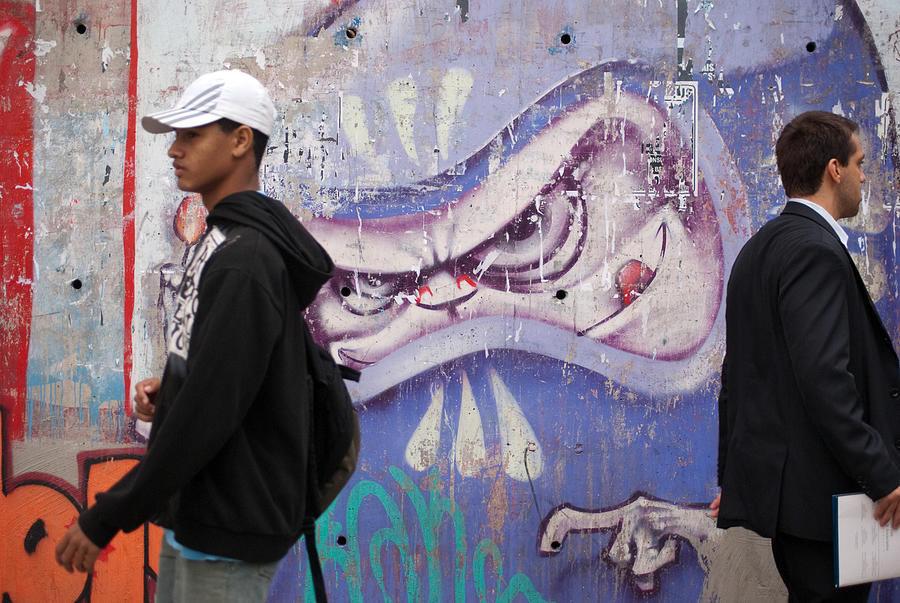 Graffiti And Men Photograph by Amygdala_imagery