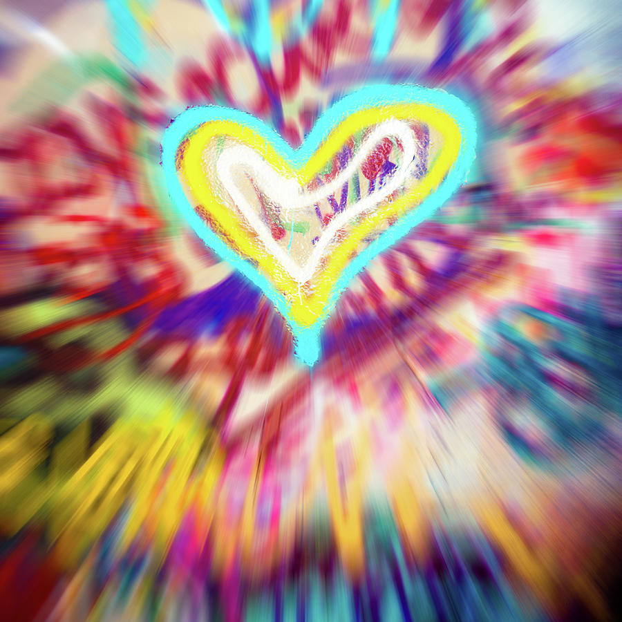 Graffiti Heart Blur Photograph by Sonja Quintero