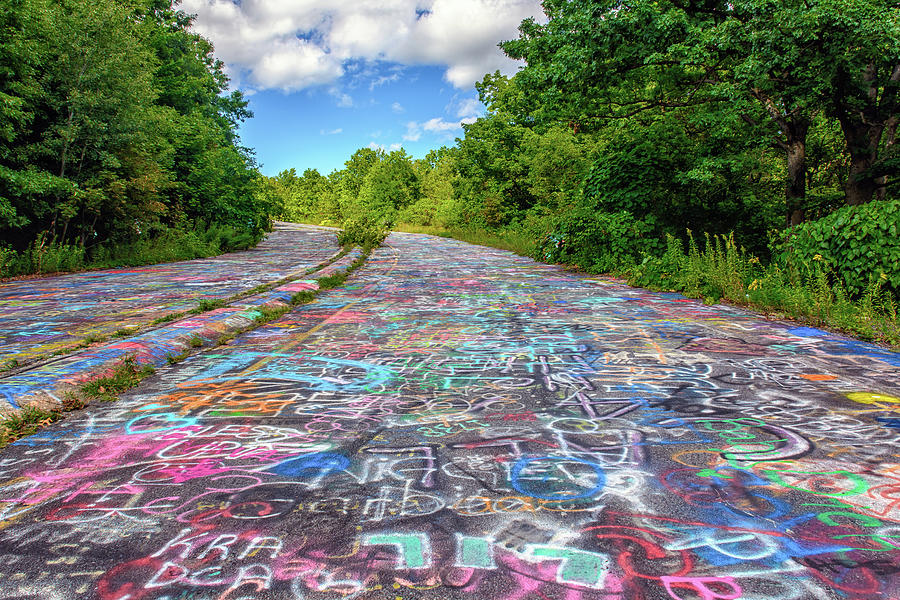Centralia Pa Photograph - Graffiti Highway Centralia PA. by Laurie Lobbregt