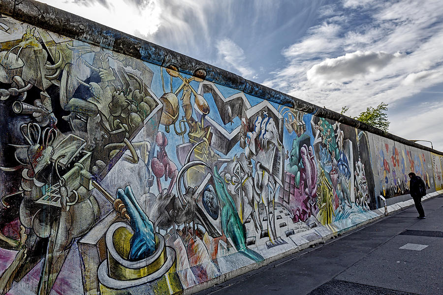 Graffiti paintings on the East Side Gallery wall of Berlin Germany Photograph by _ultraforma_