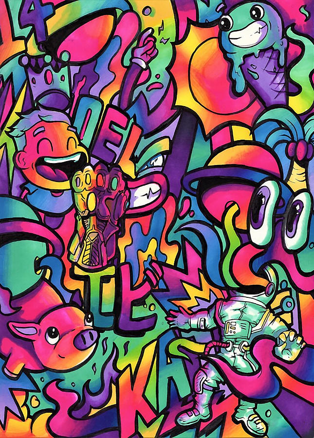 Graffiti Digital Art by Wahyu Sentro - Fine Art America