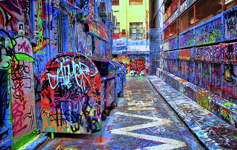 Graffiti Walls Photograph by Mel Sessa