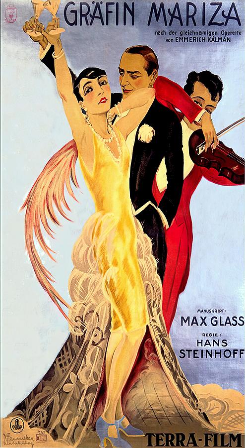 Grafin Mariza, 1925 - art by  Josef Fenneker Mixed Media by Movie World Posters