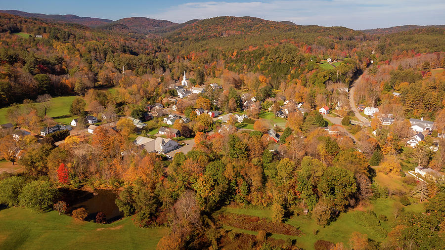 Grafton Village Vermont In Autumn Photograph