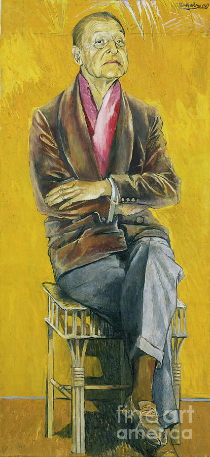 Portrait Painting - Graham Sutherland OM - Somerset Maugham by Graham Sutherland OM