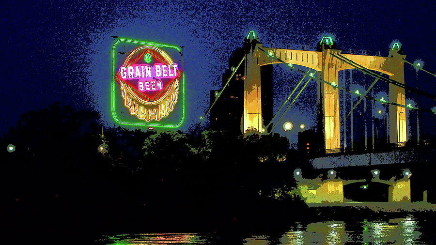 Grainbelt Nordeast Neon Beer Sign good