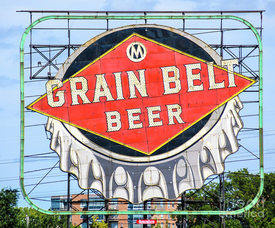 Grain Belt Beer Sign Photograph by Patrick Nowotny